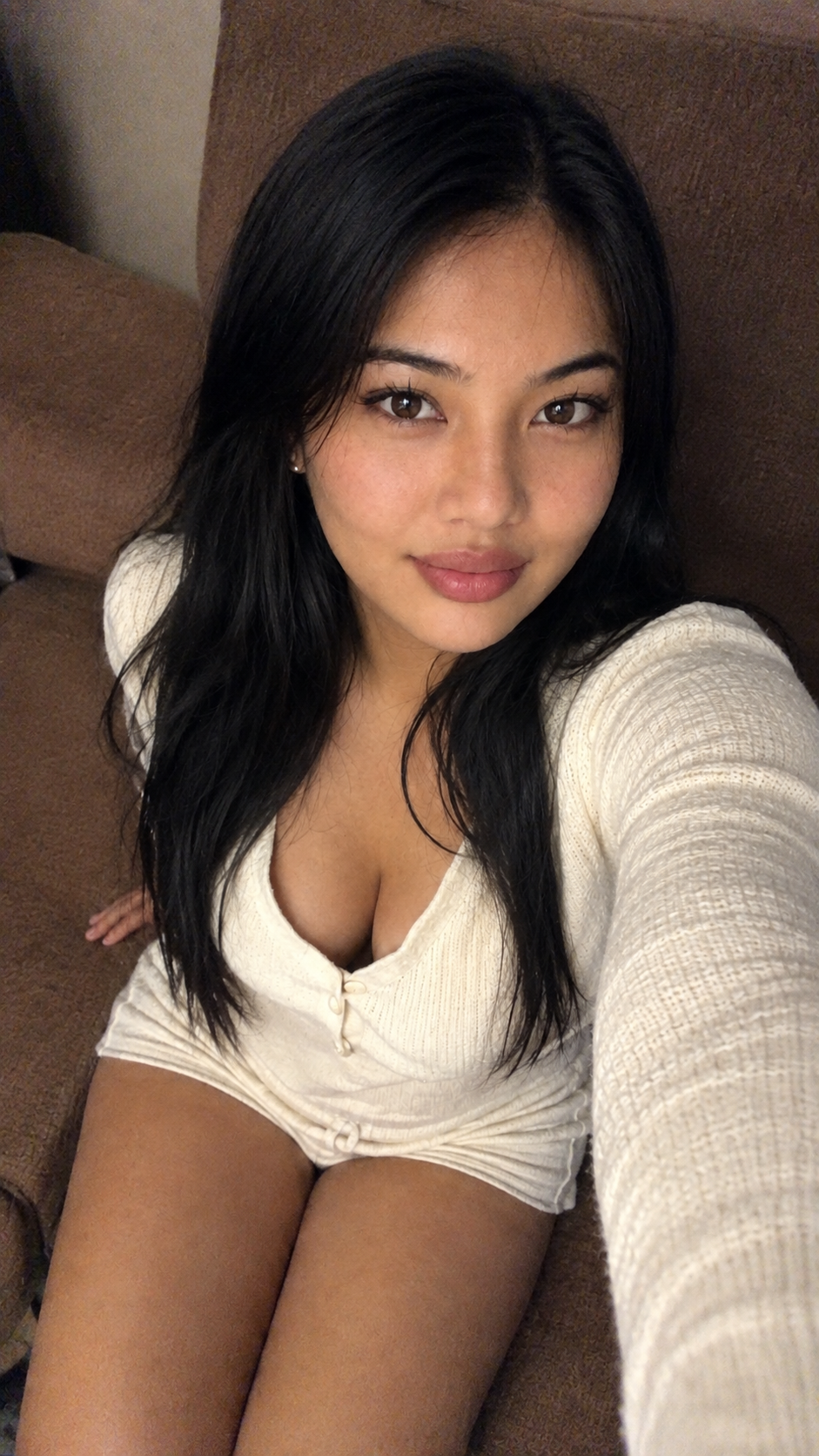 Sumrita Shrestha - Cozy white knit portrait